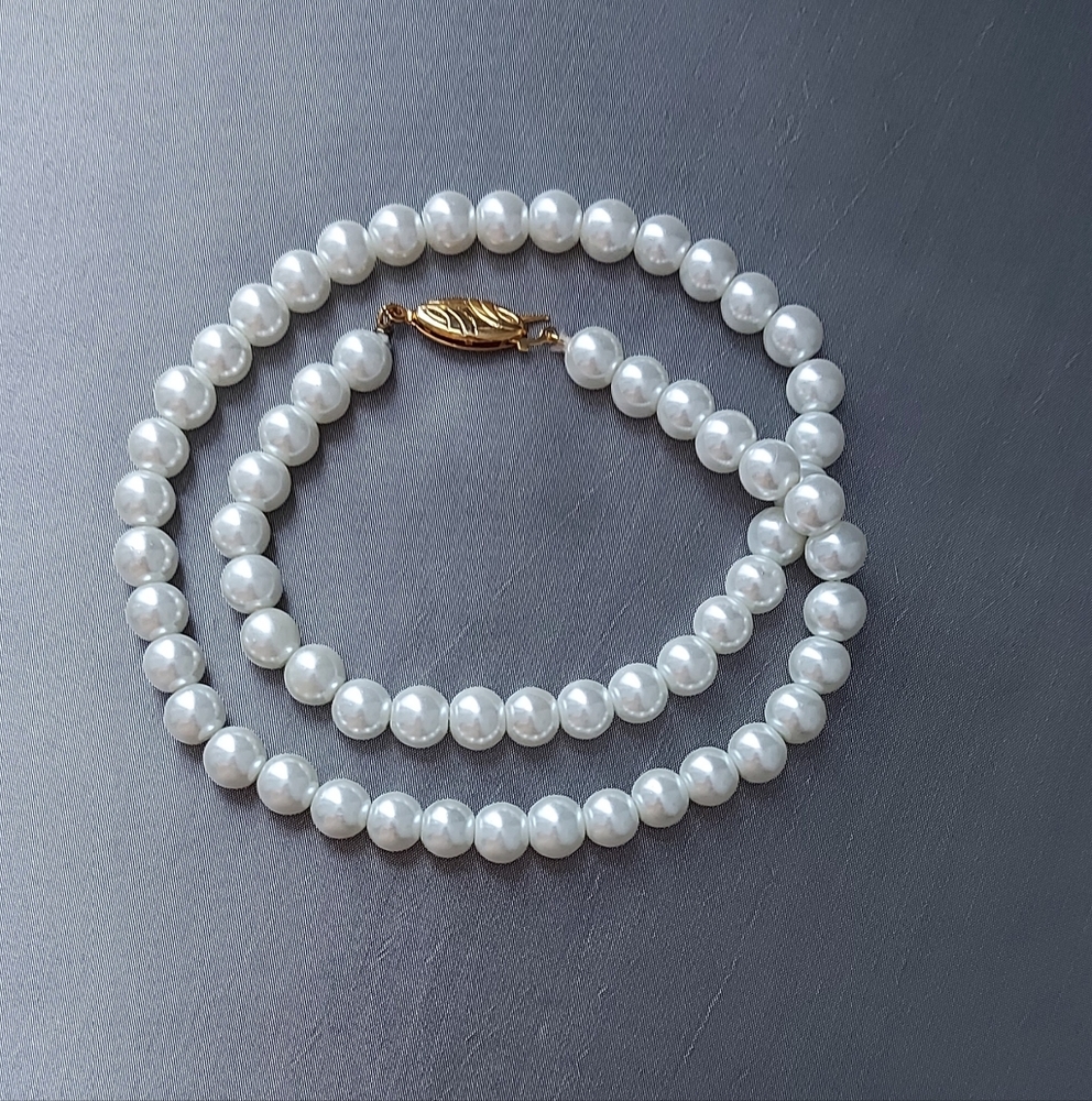Faux Pearl Necklace – 19”